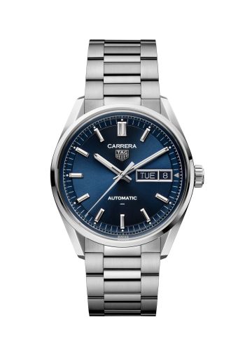 TAG Heuer Carrera Day Date Stainless Steel / Blue / Bracelet